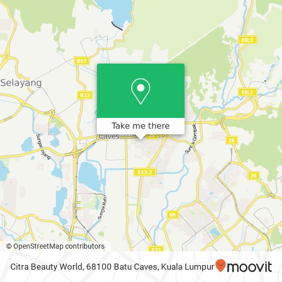 Citra Beauty World, 68100 Batu Caves map