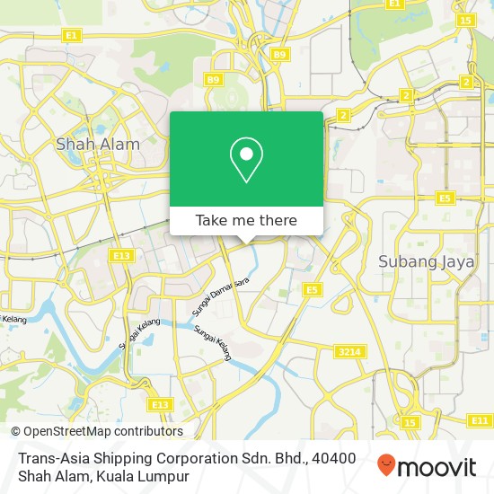 Trans-Asia Shipping Corporation Sdn. Bhd., 40400 Shah Alam map