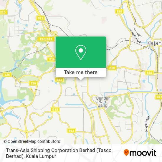 Peta Trans-Asia Shipping Corporation Berhad (Tasco Berhad)