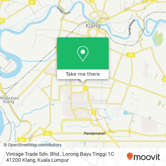 Vintage Trade Sdn. Bhd., Lorong Bayu Tinggi 1C 41200 Klang map