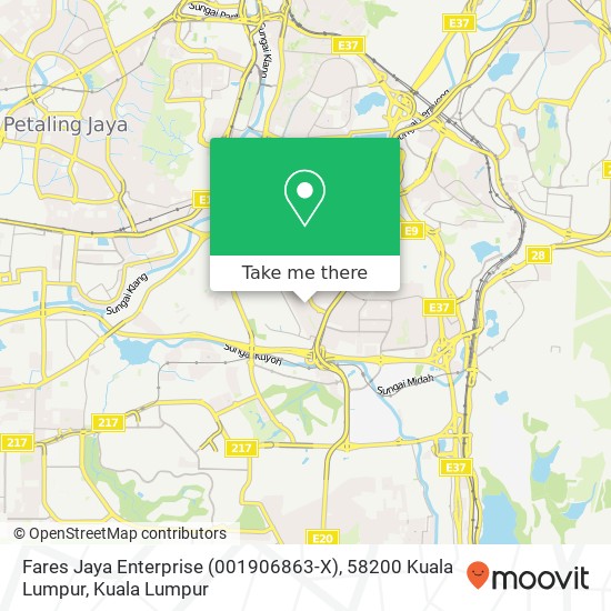 Fares Jaya Enterprise (001906863-X), 58200 Kuala Lumpur map