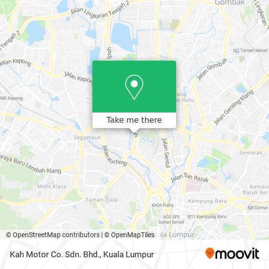 Kah Motor Co. Sdn. Bhd. map