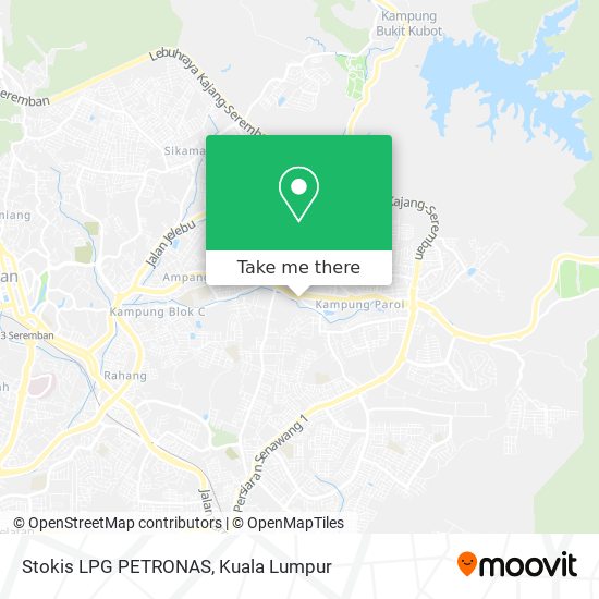 Stokis LPG PETRONAS map