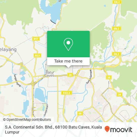 S.A. Continental Sdn. Bhd., 68100 Batu Caves map