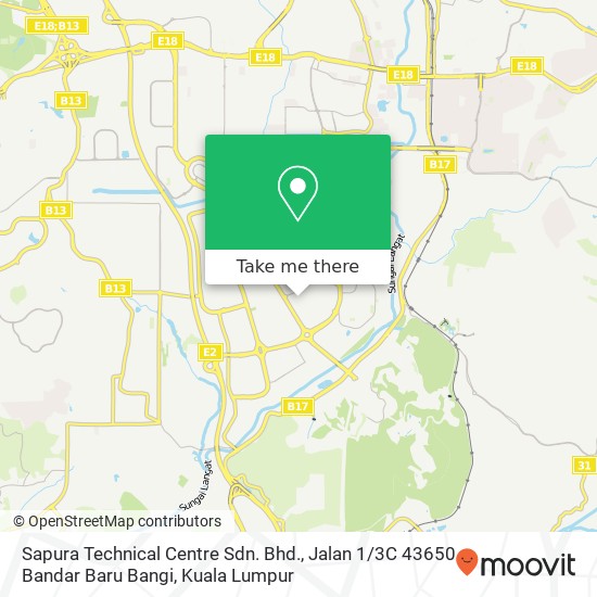 Peta Sapura Technical Centre Sdn. Bhd., Jalan 1 / 3C 43650 Bandar Baru Bangi