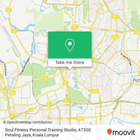 Soul Fitness Personal Training Studio, 47300 Petaling Jaya map