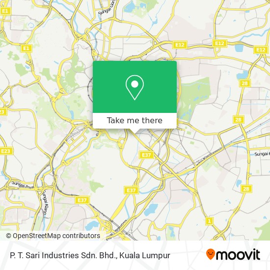 P. T. Sari Industries Sdn. Bhd. map
