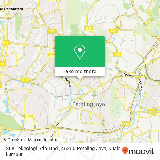 SLA Teknologi Sdn. Bhd., 46200 Petaling Jaya map