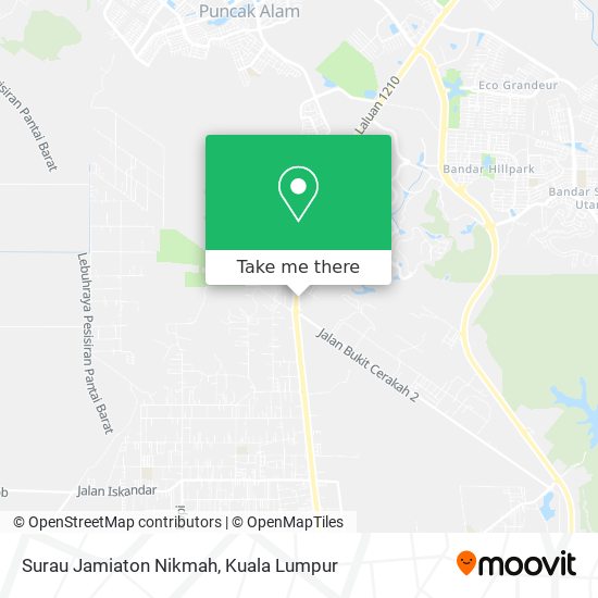 Peta Surau Jamiaton Nikmah