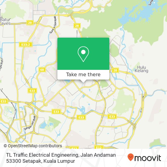 TL Traffic Electrical Engineering, Jalan Andaman 53300 Setapak map