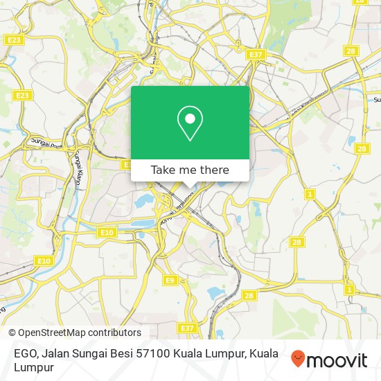 EGO, Jalan Sungai Besi 57100 Kuala Lumpur map