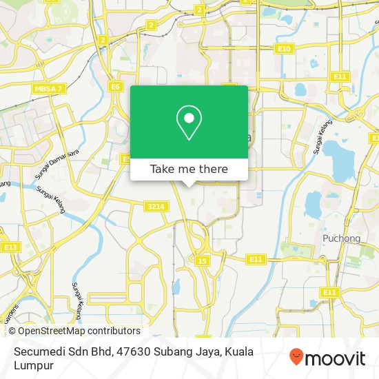 Secumedi Sdn Bhd, 47630 Subang Jaya map