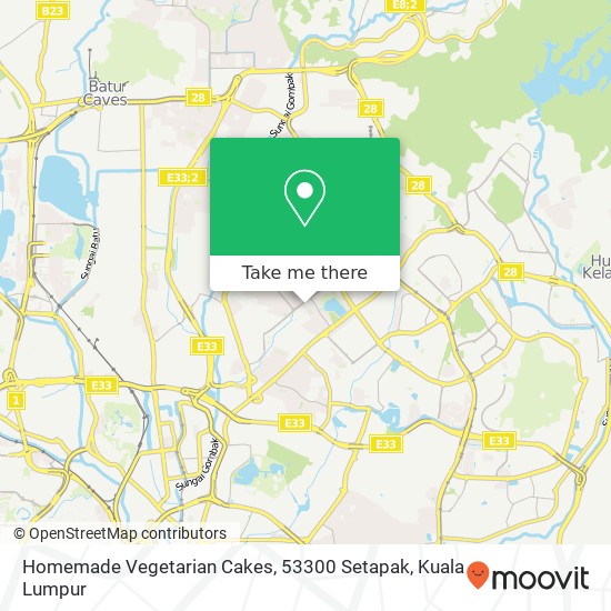 Homemade Vegetarian Cakes, 53300 Setapak map