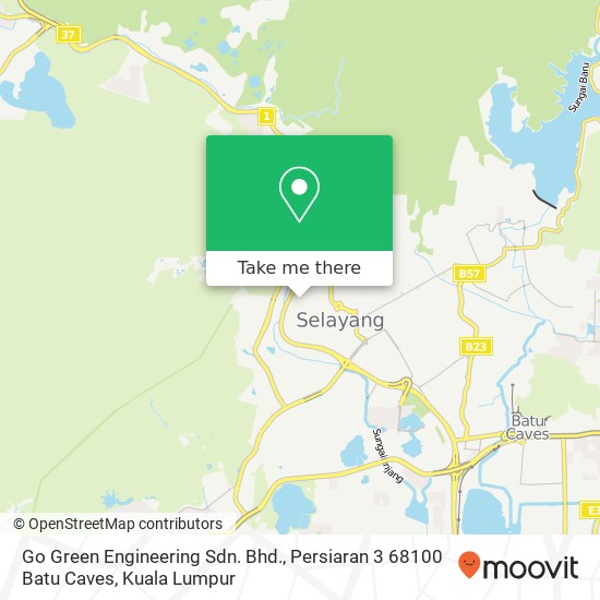 Peta Go Green Engineering Sdn. Bhd., Persiaran 3 68100 Batu Caves