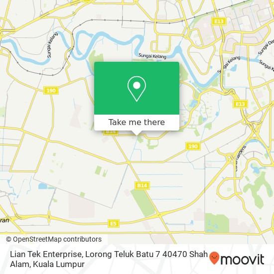 Lian Tek Enterprise, Lorong Teluk Batu 7 40470 Shah Alam map