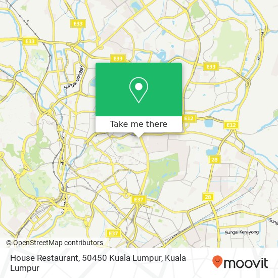 House Restaurant, 50450 Kuala Lumpur map