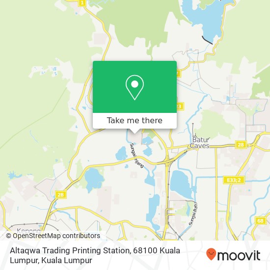 Altaqwa Trading Printing Station, 68100 Kuala Lumpur map