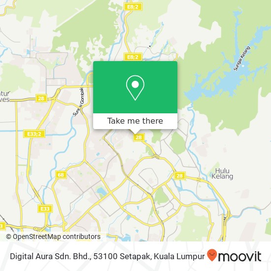 Digital Aura Sdn. Bhd., 53100 Setapak map