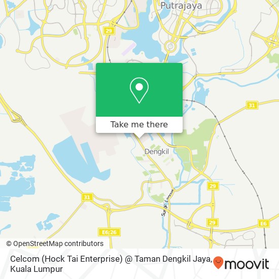 Celcom (Hock Tai Enterprise) @ Taman Dengkil Jaya map