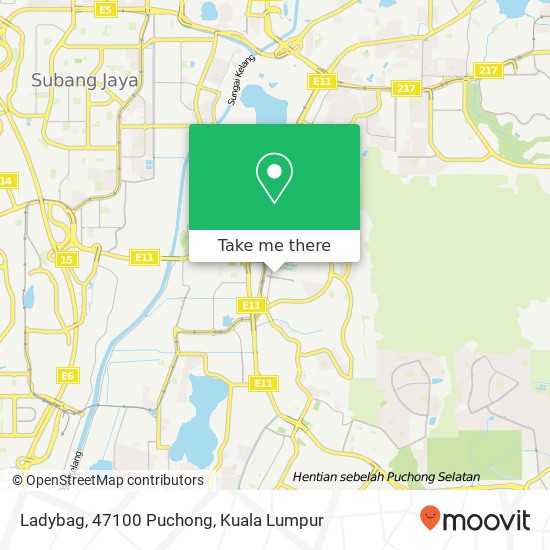 Ladybag, 47100 Puchong map