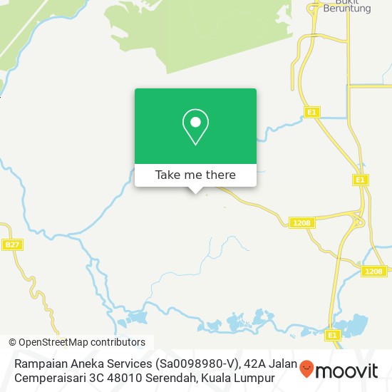 Rampaian Aneka Services (Sa0098980-V), 42A Jalan Cemperaisari 3C 48010 Serendah map