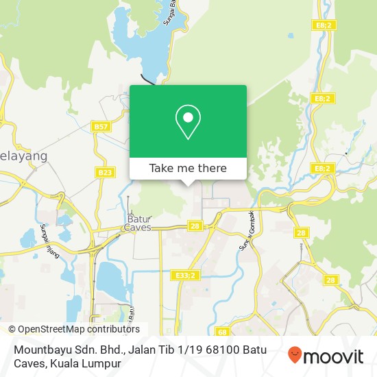 Mountbayu Sdn. Bhd., Jalan Tib 1 / 19 68100 Batu Caves map