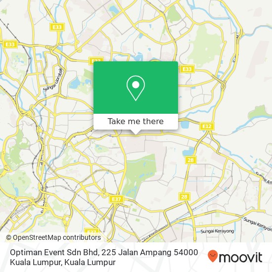 Optiman Event Sdn Bhd, 225 Jalan Ampang 54000 Kuala Lumpur map