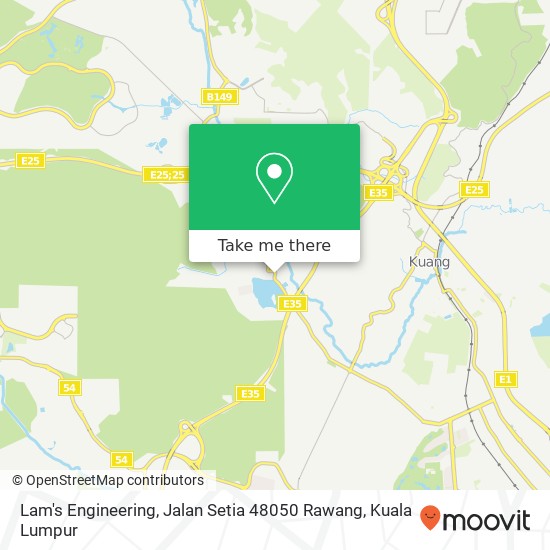 Peta Lam's Engineering, Jalan Setia 48050 Rawang