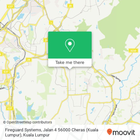 Peta Fireguard Systems, Jalan 4 56000 Cheras (Kuala Lumpur)