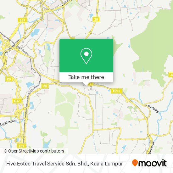 Five Estec Travel Service Sdn. Bhd. map