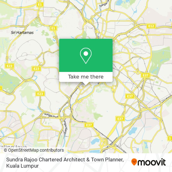 Sundra Rajoo Chartered Architect & Town Planner map