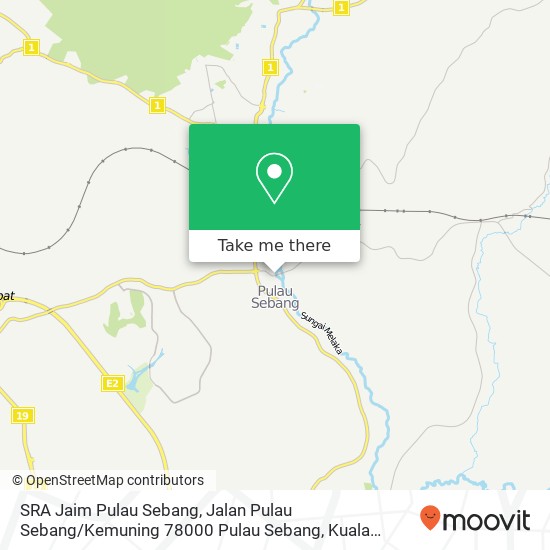 SRA Jaim Pulau Sebang, Jalan Pulau Sebang / Kemuning 78000 Pulau Sebang map