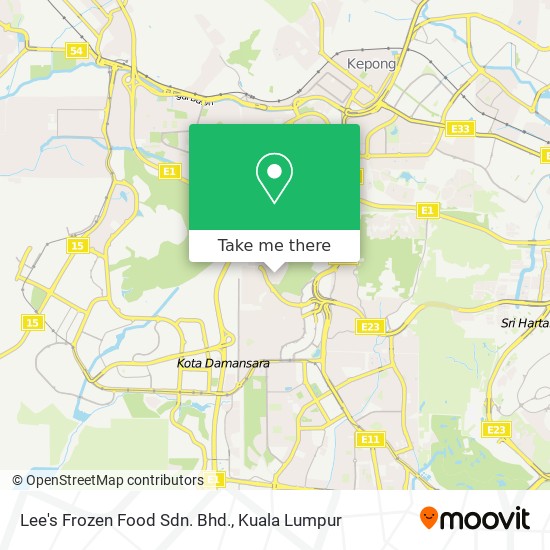 Lee's Frozen Food Sdn. Bhd. map