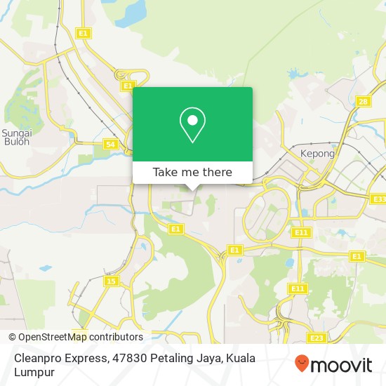 Peta Cleanpro Express, 47830 Petaling Jaya