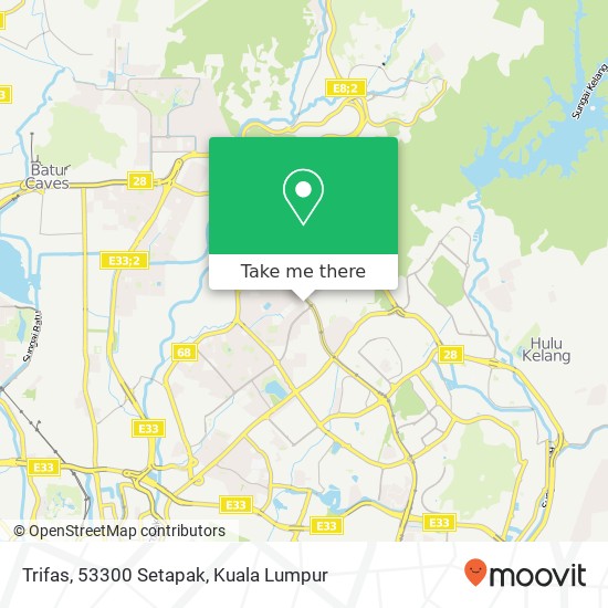 Trifas, 53300 Setapak map
