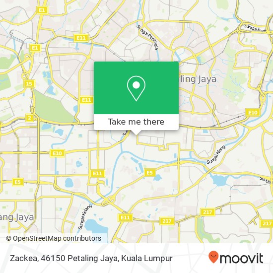 Zackea, 46150 Petaling Jaya map