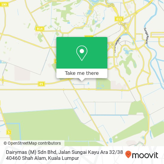 Dairymas (M) Sdn Bhd, Jalan Sungai Kayu Ara 32 / 38 40460 Shah Alam map