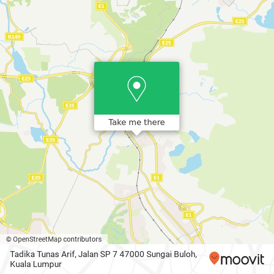 Tadika Tunas Arif, Jalan SP 7 47000 Sungai Buloh map