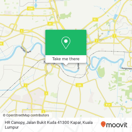 Peta HR Canopy, Jalan Bukit Kuda 41300 Kapar