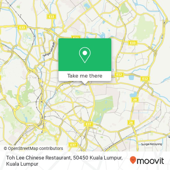 Toh Lee Chinese Restaurant, 50450 Kuala Lumpur map