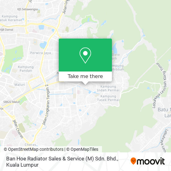 Ban Hoe Radiator Sales & Service (M) Sdn. Bhd. map