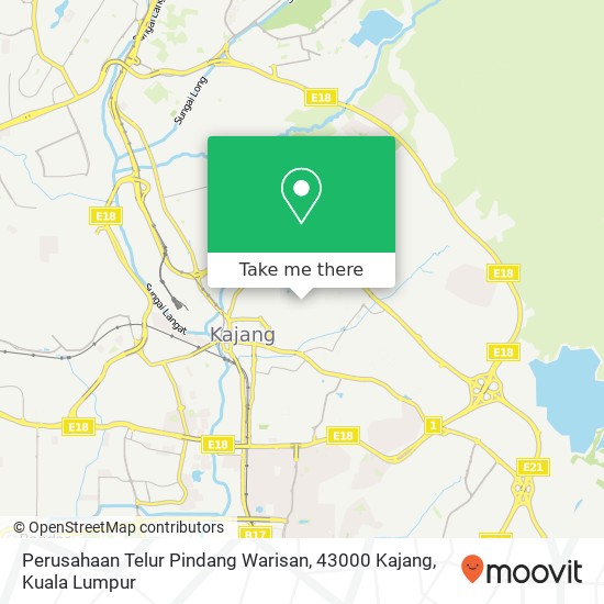Peta Perusahaan Telur Pindang Warisan, 43000 Kajang