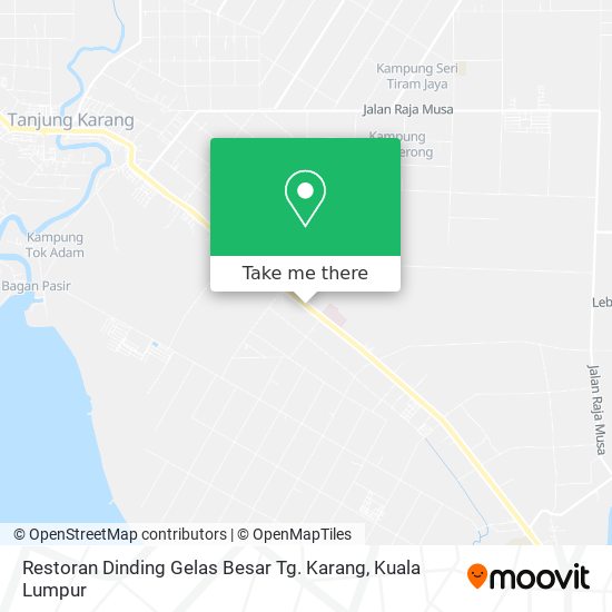 Peta Restoran Dinding Gelas Besar Tg. Karang