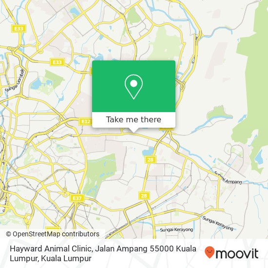 Hayward Animal Clinic, Jalan Ampang 55000 Kuala Lumpur map