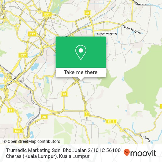 Trumedic Marketing Sdn. Bhd., Jalan 2 / 101C 56100 Cheras (Kuala Lumpur) map