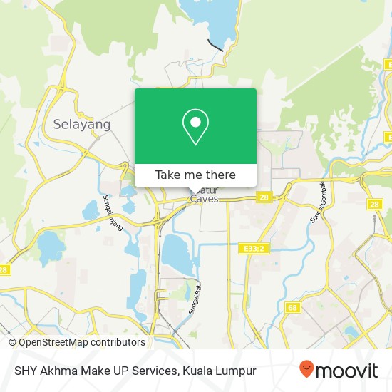 SHY Akhma Make UP Services map