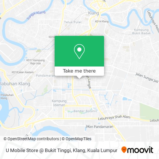Peta U Mobile Store @ Bukit Tinggi, Klang