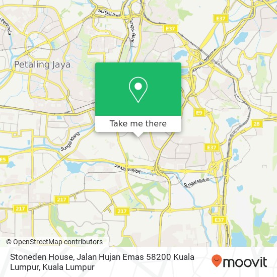 Stoneden House, Jalan Hujan Emas 58200 Kuala Lumpur map