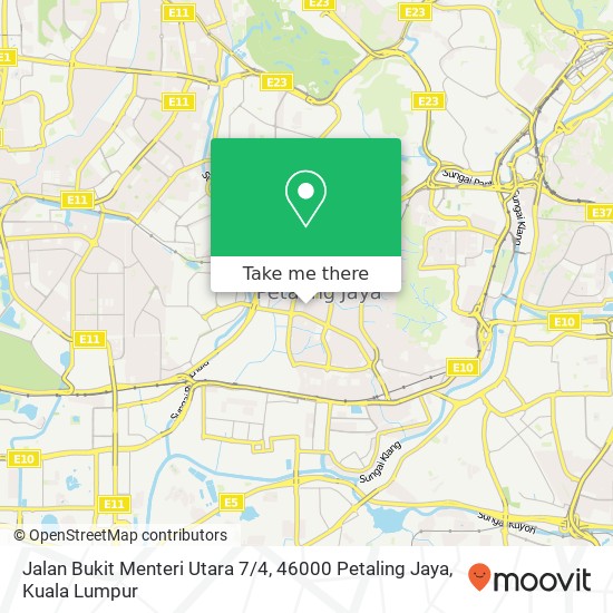 Peta Jalan Bukit Menteri Utara 7 / 4, 46000 Petaling Jaya