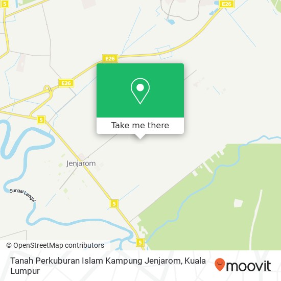 Peta Tanah Perkuburan Islam Kampung Jenjarom